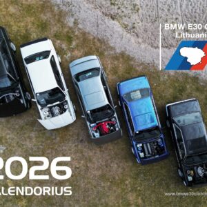BMW E30 Wall Calendar 2026