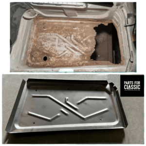 E46 Rear Trunk Panel – Right Side (Battery Plate) 1997–2006